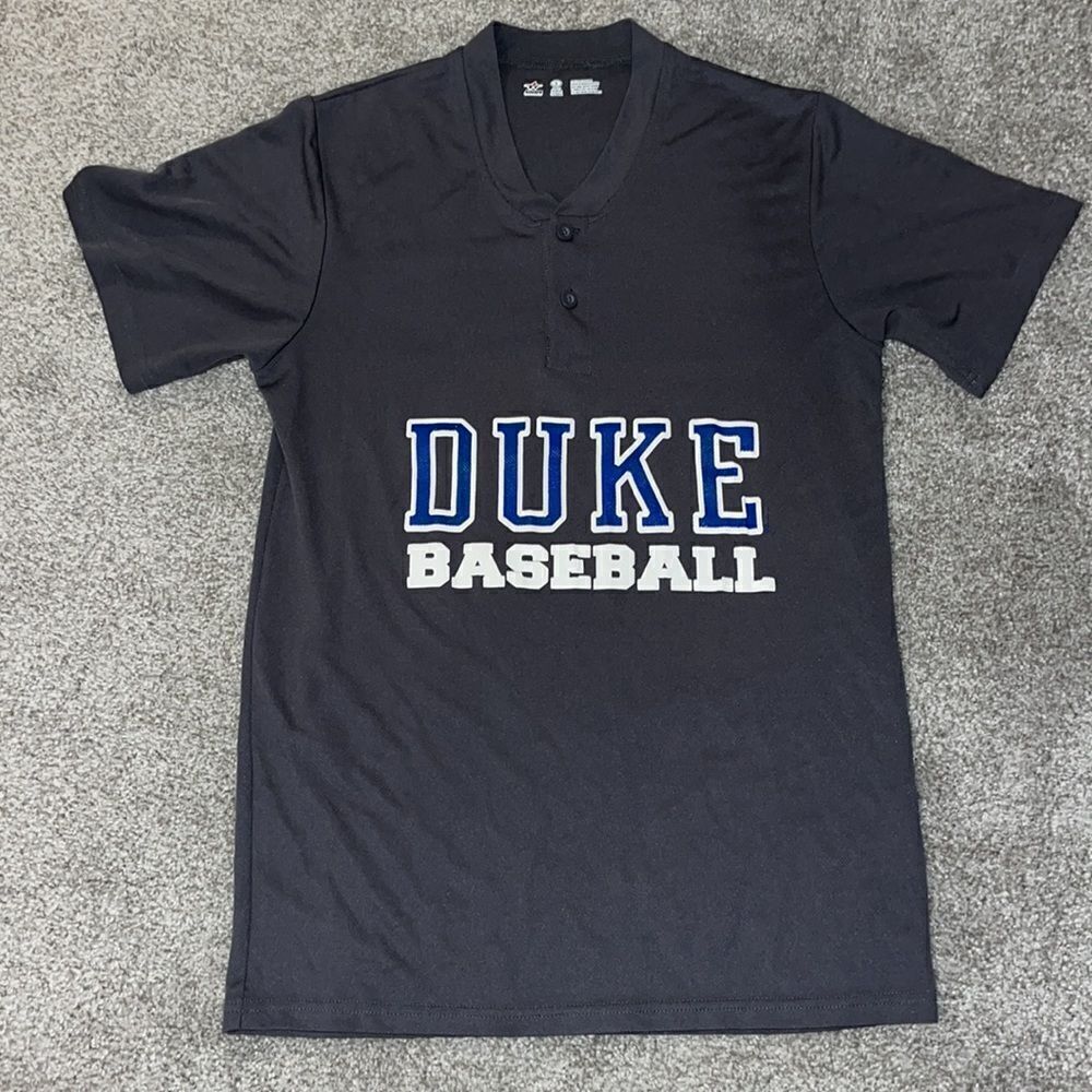 Duke University Athletics Blue Devils #28 gray Baseball practice shirt jersey S